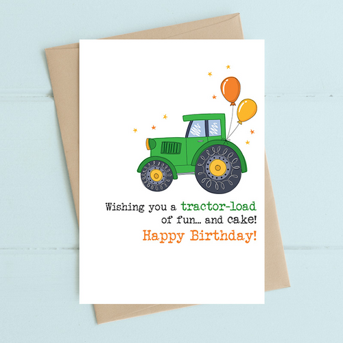 Dandelion Card - Tractor Load of Fun