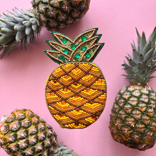 Disaster Designs Purse - Beaded Fruity Pineapple
