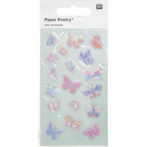 Paper Poetry Stickers - Foil Butterflies