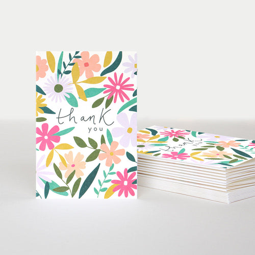 Caroline Gardner Notecards - Thank You Floral