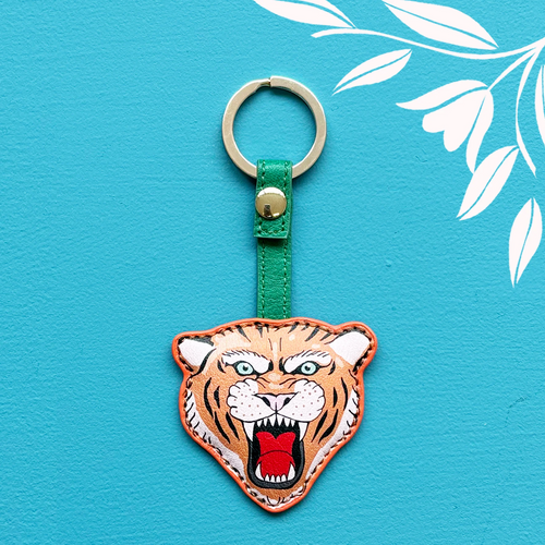 Disaster Designs Keyring - Inked Tiger Keyring