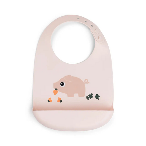 Done by Deer Eating - Silicone Bib - Pigee Powder