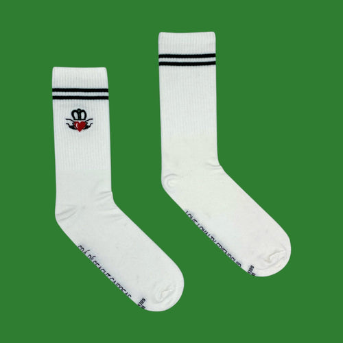 Irish Socksciety Socks - Claddagh White