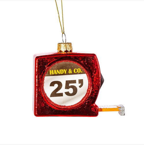 Sass & Belle Christmas Bauble - Glass Tape Measure