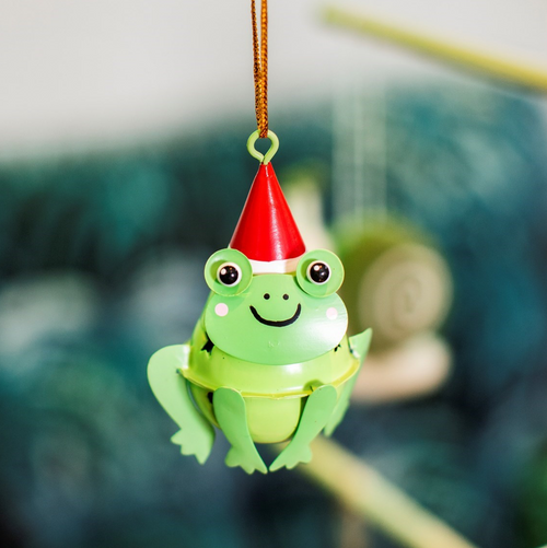Sass & Belle Christmas Bauble - Frog Hanging Bell