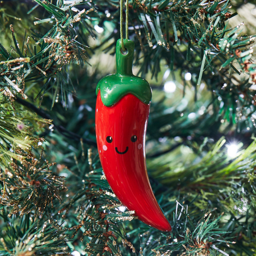 Sass & Belle Christmas Bauble - Ceramic Chilli Pepper