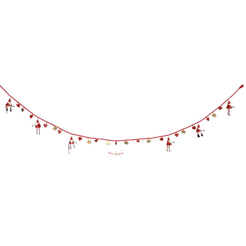 G-Bork Handmade Garlands with Santas