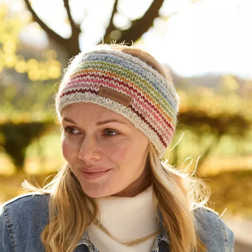 Pachamama Knitted Headband - Hoxton Stripe
