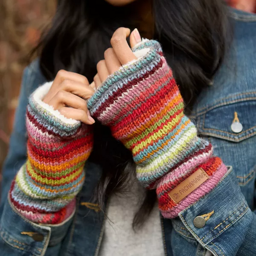 Pachamama Knitted Handwarmers - Seville