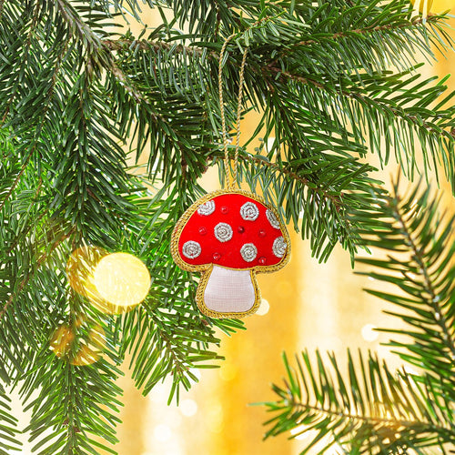 Sass & Belle Christmas Bauble - Zari Mushroom