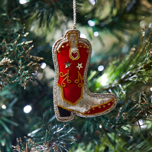 Sass & Belle Christmas Bauble - Zari Cowboy Boot
