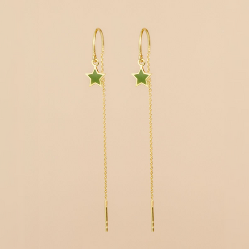 Muja Juma Earrings - Pull-Through Rhea Star