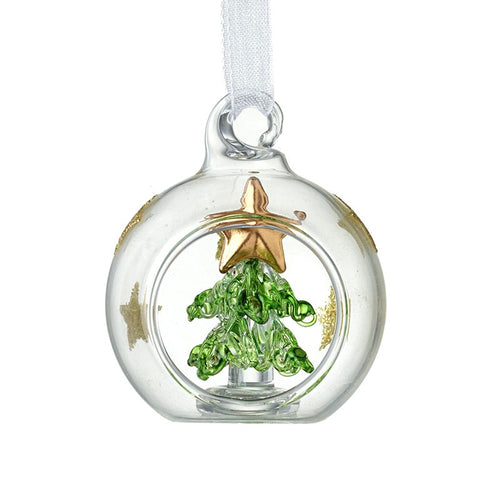 Heaven Sends Christmas Bauble - Glass Dome Tree