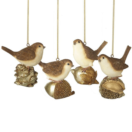 Heaven Sends Christmas Bauble - Birds on Pinecones or Acorns
