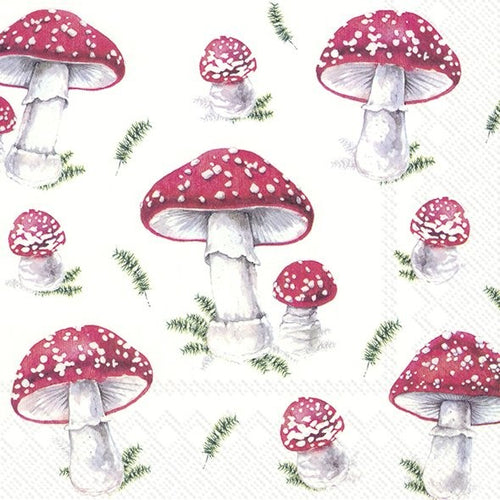 IHR Lunch Napkins - Fairy Tale Mushrooms