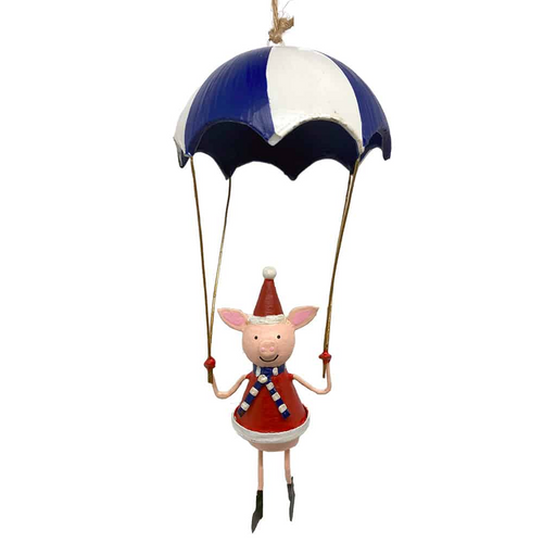 G-Bork Handmade Tin Pig in Parachute