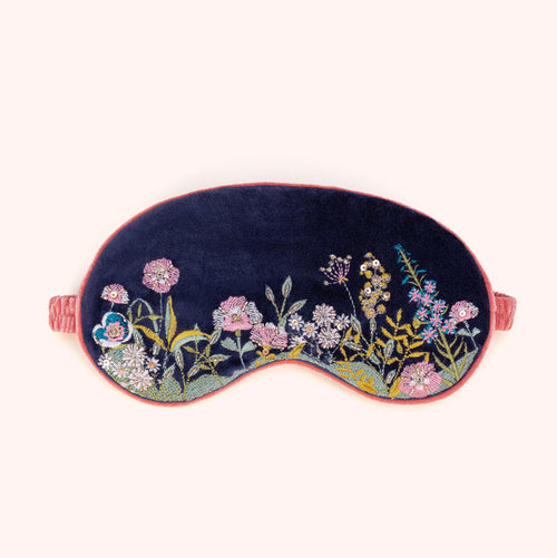Powder Eye Mask - Navy Floral