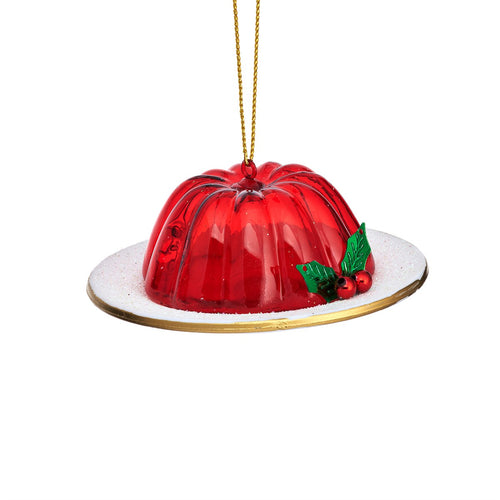 Sass & Belle Christmas Bauble - Glass Jelly on a Plate