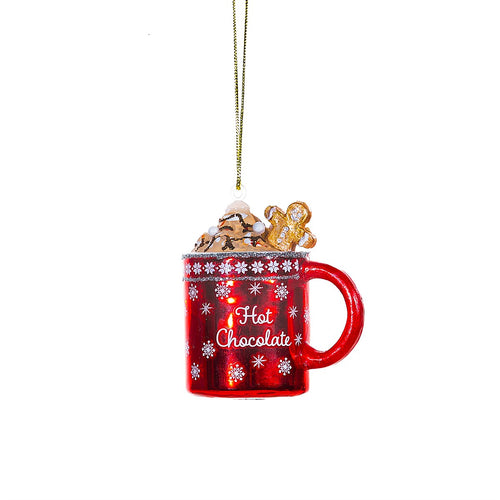 Sass & Belle Christmas Bauble - Glass Hot Chocolate