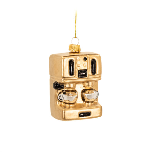 Sass & Belle Christmas Bauble - Glass Espresso Machine