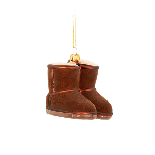 Sass & Belle Christmas Bauble - Glass Winter Boots