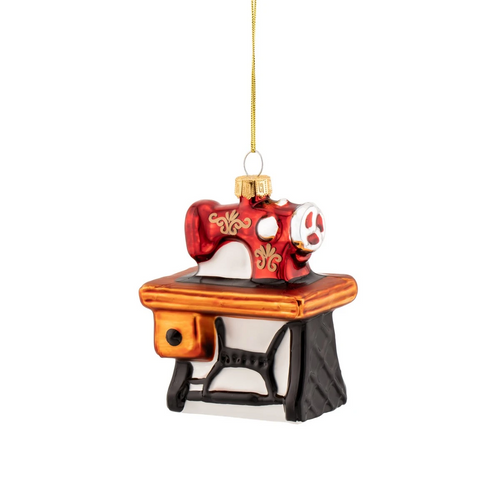 Sass & Belle Christmas Bauble - Vintage Sewing Machine