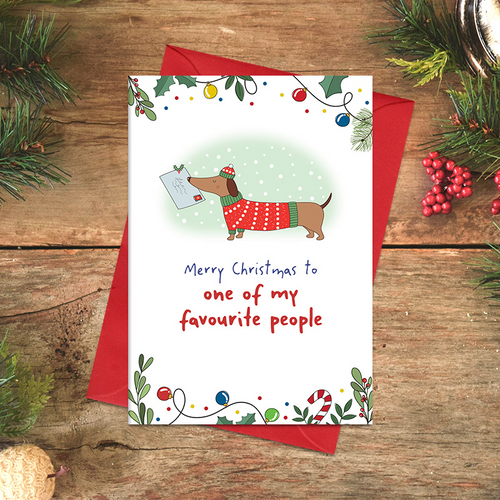 Dandelion Card Christmas - To one of my favourite people