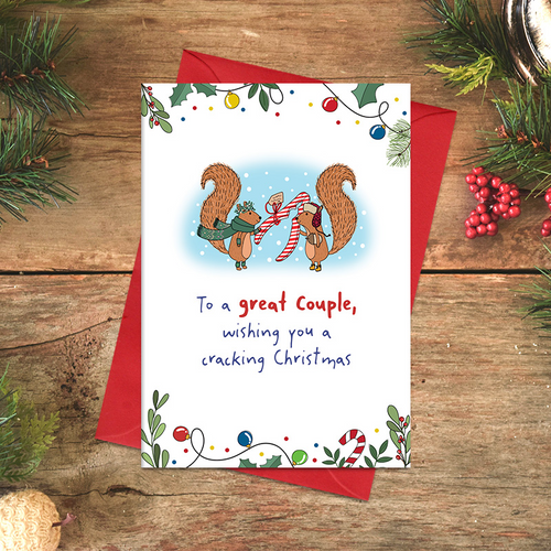 Dandelion Card Christmas - Great Couple, cracking Christmas