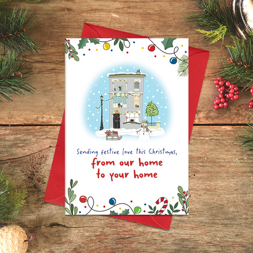 Dandelion Card Christmas - Our home to your home