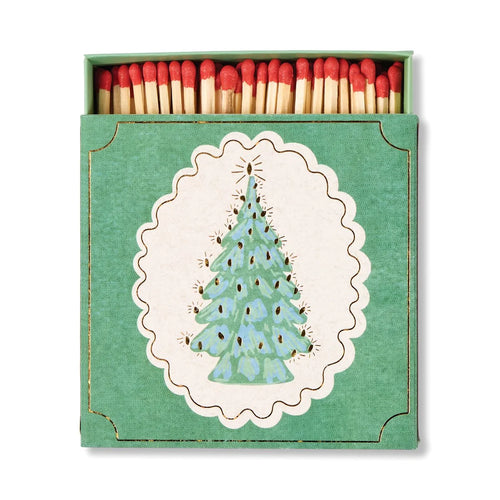 Square Boxed Matches - Christmas Tree