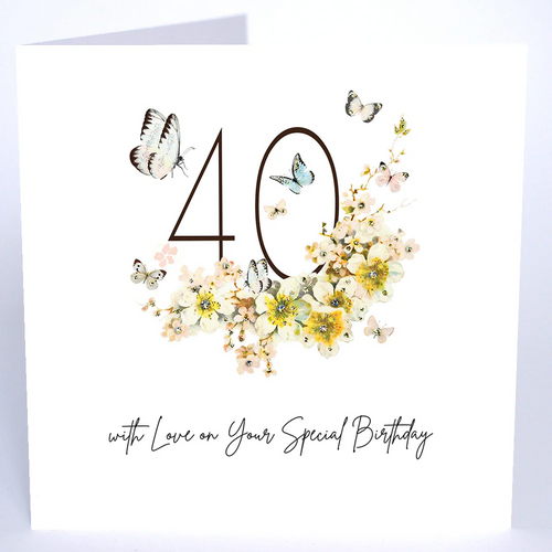Luxury Extra Large Card - 40 On your Special Birthday