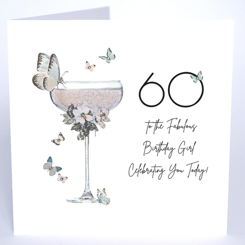 Luxury Extra Large Card - 60 Fabulous Birthday Girl