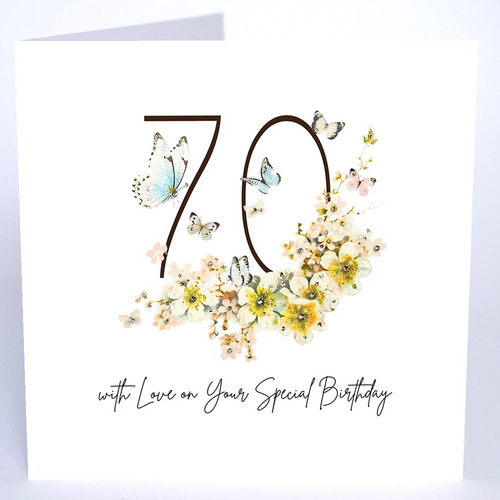 Luxury Extra Large Card - 70 On your Special Birthday