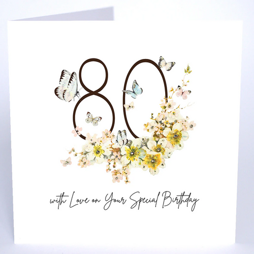 Luxury Extra Large Card - 80 On your Special Birthday