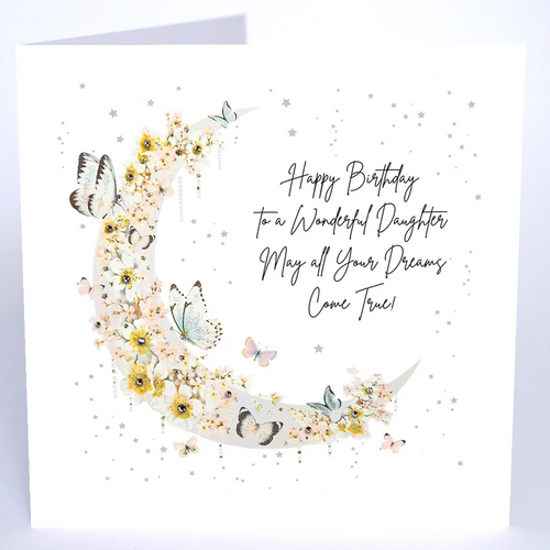 Luxury Extra Large Card - To a Wonderful Daughter