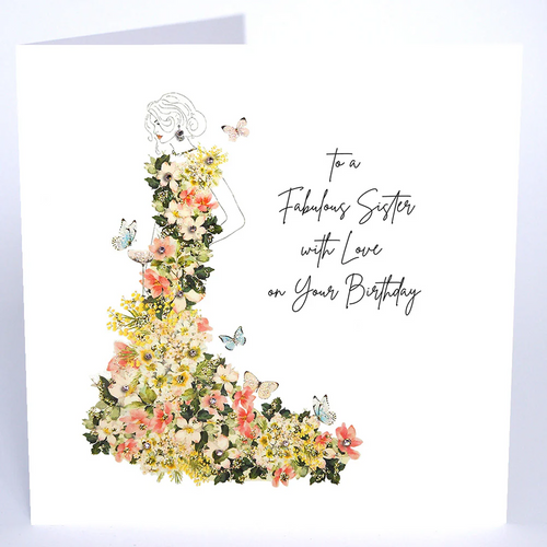 Luxury Extra Large Card - Happy Birthday Sister