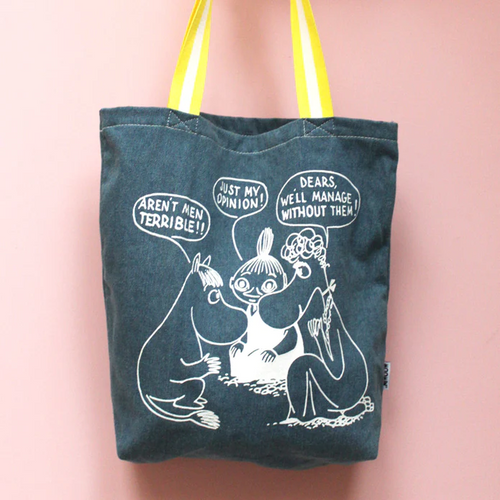 Disaster Designs Bag - Moomin "Aren't Men Terrible" Denim Tote