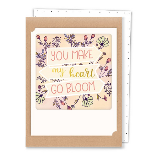 Pickmotion Mini-Card - You Make My Heart Go Bloom