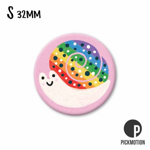 Pickmotion Magnet Small - Rainbow Snail