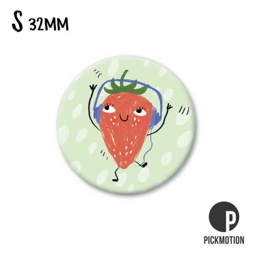 Pickmotion Magnet Small - Dancing Strawberry
