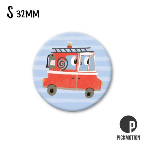 Pickmotion Magnet Small - Cute Fire Truck