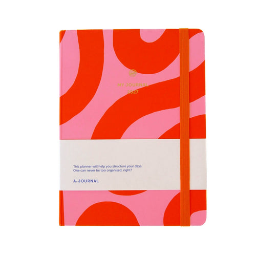 A-Journal 2027 Diary - Flow Pink Red