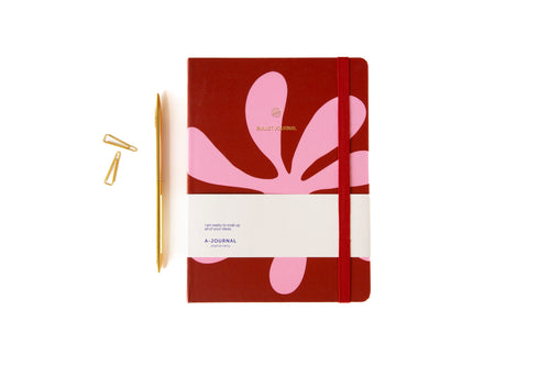 A-Journal Bullet Journal - Abstract Pink