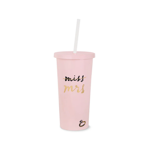 Kate Spade Bridal - Miss to Mrs Tumbler with Straw