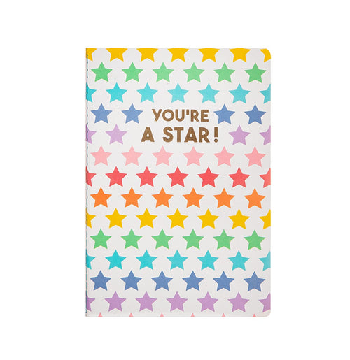 Sass & Belle Notebook - Rainbow Stars A5 Notebook