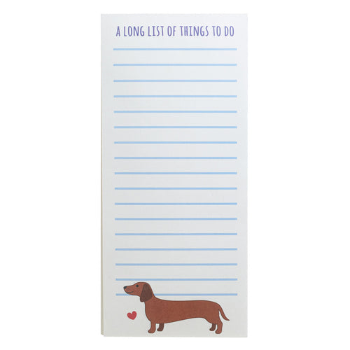 Sass & Belle List Pad - Sausage Dog