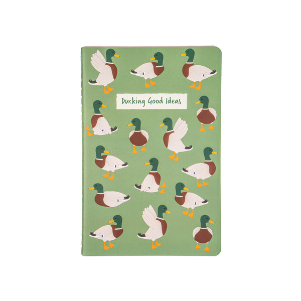 Unbound Note Book Sass & Belle Notebook - Mallard Duck A5 – Unbound