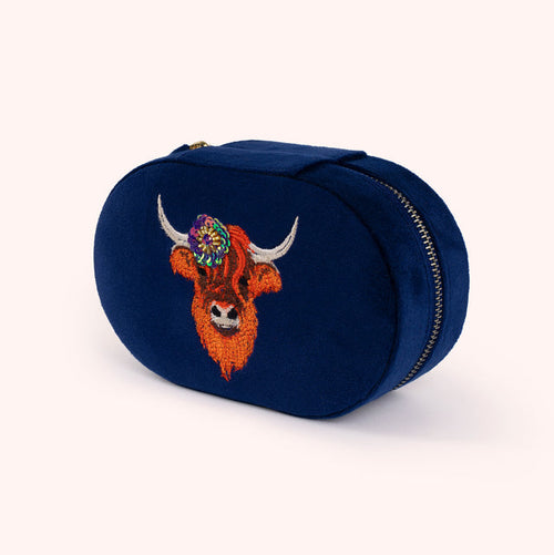 Powder Jewellery Box - Highland Cow