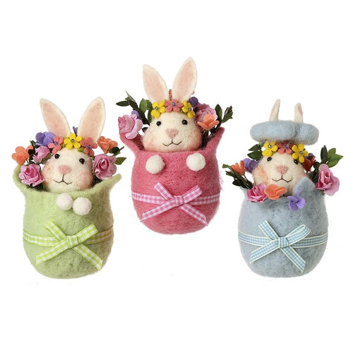 Heaven Sends Easter - Felt Bunnies in Baskets
