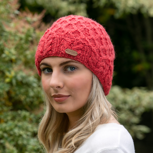 Erin Knitwear Hat - Aran Cable Pullon Hat